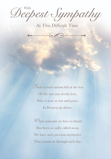 Picture of DEEPEST SYMPATHY CARD